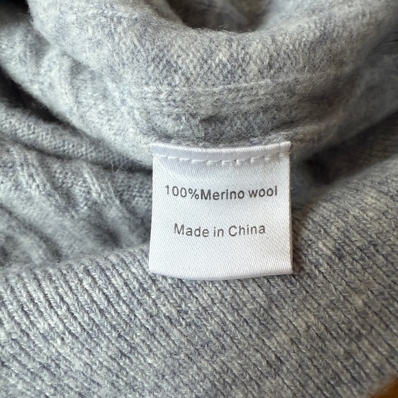 TRW SUN VALLEY J DEMETRE 100% MERINO WOOL 1/4 ZIP CABLE KNIT SWEATER WOMENS XS - Picture 10 of 12